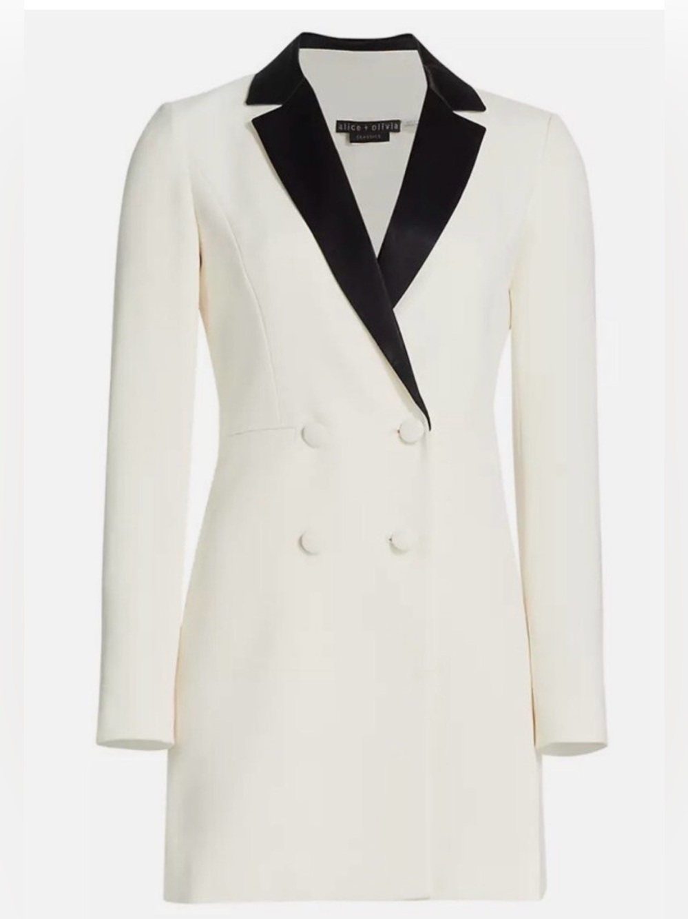 Alice + Olivia Kryie Tuxedo Dress